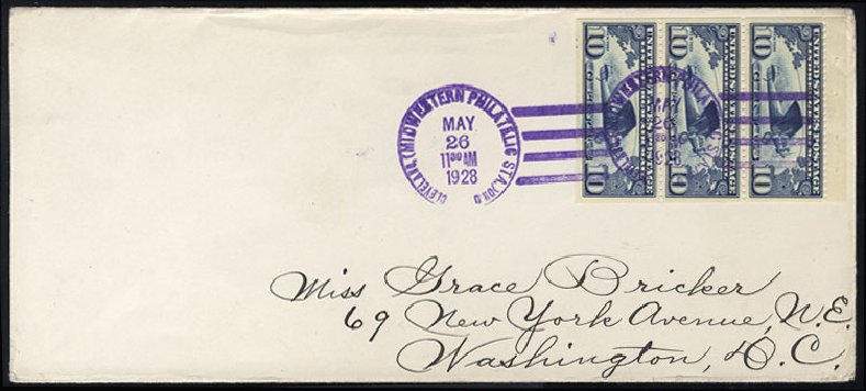 US Stamp Values Scott Catalogue # C10: 1927 10c Air Lindbergh Plane Spirit. Cherrystone Auctions, Sep 2008, Sale 200809, Lot 60