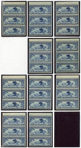 Values of US Stamps Scott Catalog # C10: 10c 1927 Air Lindbergh Plane Spirit. Matthew Bennett International, Sep 2010, Sale 331, Lot 854