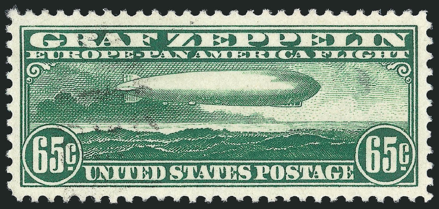 Costs of US Stamp Scott Cat. # C13: 1930 65c Air Graf Zeppelin. Robert Siegel Auction Galleries, Jun 2011, Sale 1011, Lot 837