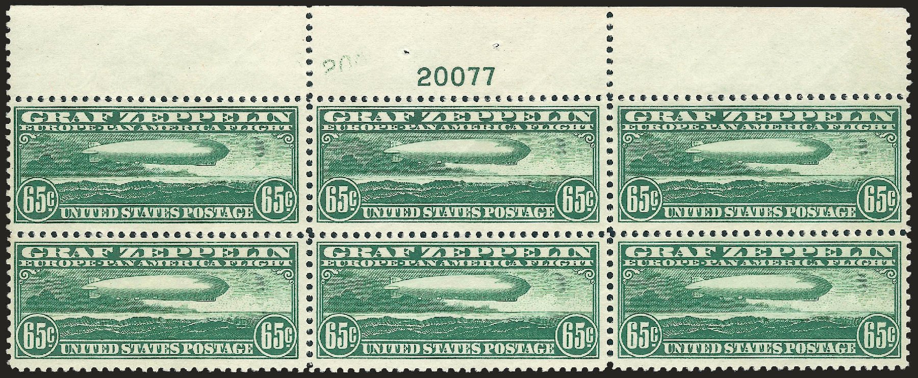 Price of US Stamp Scott Catalogue #C13 - 1930 65c Air Graf Zeppelin. Robert Siegel Auction Galleries, Jun 2009, Sale 975, Lot 2127