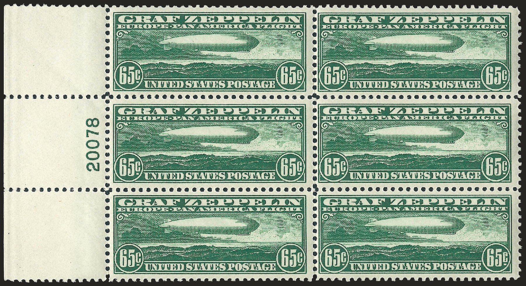 Price of US Stamps Scott #C13 - 1930 65c Air Graf Zeppelin. Robert Siegel Auction Galleries, Apr 2009, Sale 971, Lot 1918
