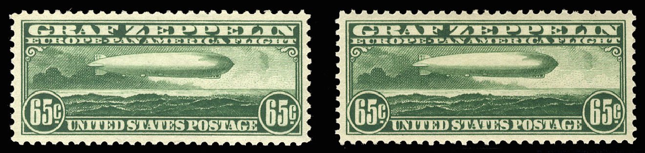 Costs of US Stamps Scott Catalogue #C13 - 65c 1930 Air Graf Zeppelin. Cherrystone Auctions, Dec 2011, Sale 201112, Lot 19