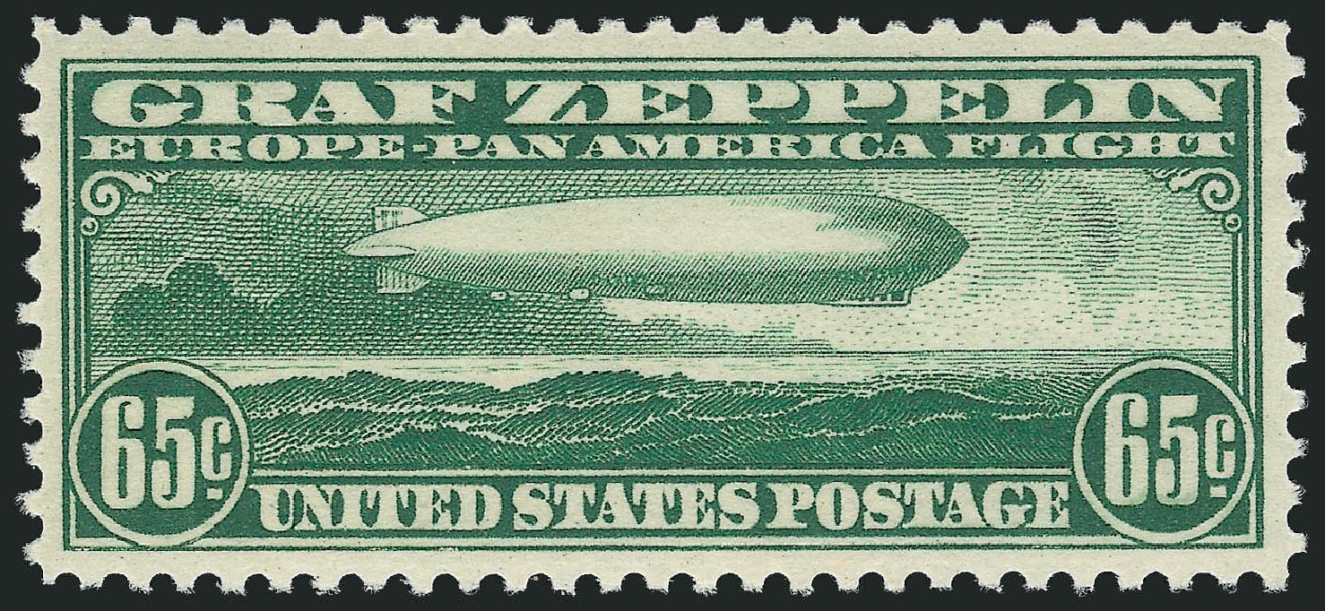 Cost of US Stamps Scott Catalog # C13 - 65c 1930 Air Graf Zeppelin. Robert Siegel Auction Galleries, Dec 2012, Sale 1037, Lot 2219