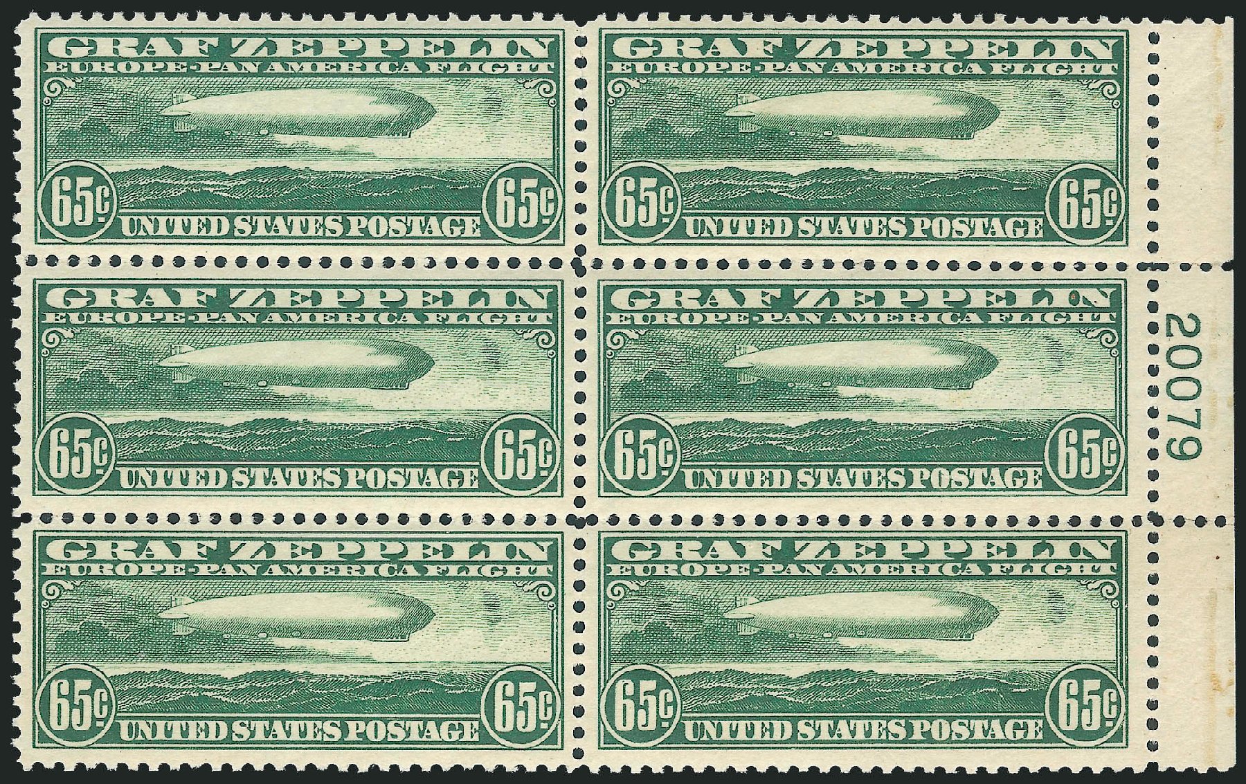 Prices of US Stamps Scott Cat. C13 - 1930 65c Air Graf Zeppelin. Robert Siegel Auction Galleries, Mar 2013, Sale 1040, Lot 2089