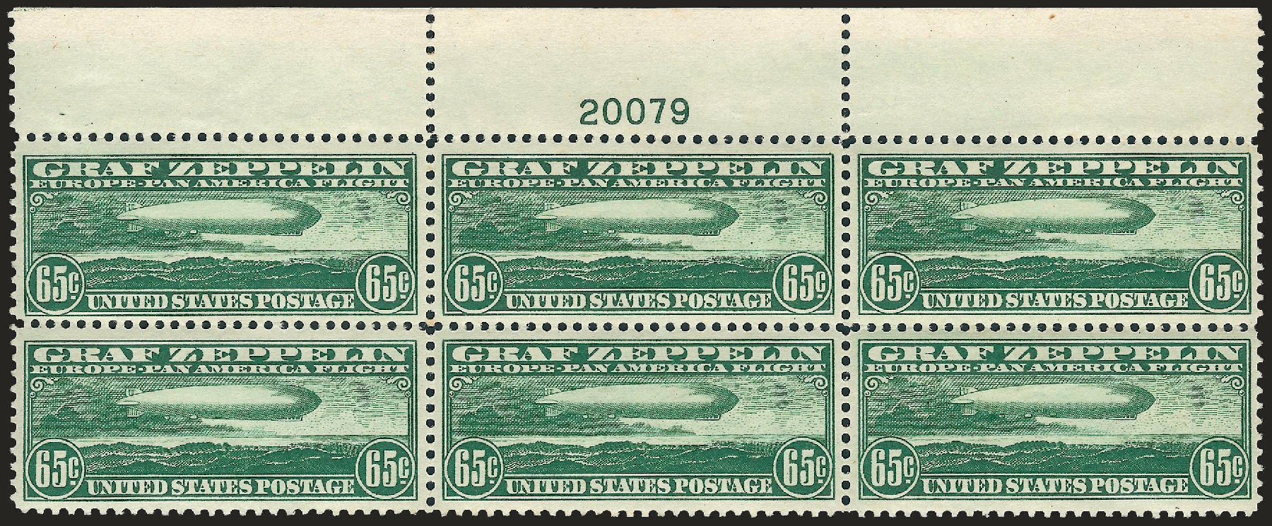 Cost of US Stamp Scott #C13: 65c 1930 Air Graf Zeppelin. Robert Siegel Auction Galleries, Apr 2009, Sale 971, Lot 1920