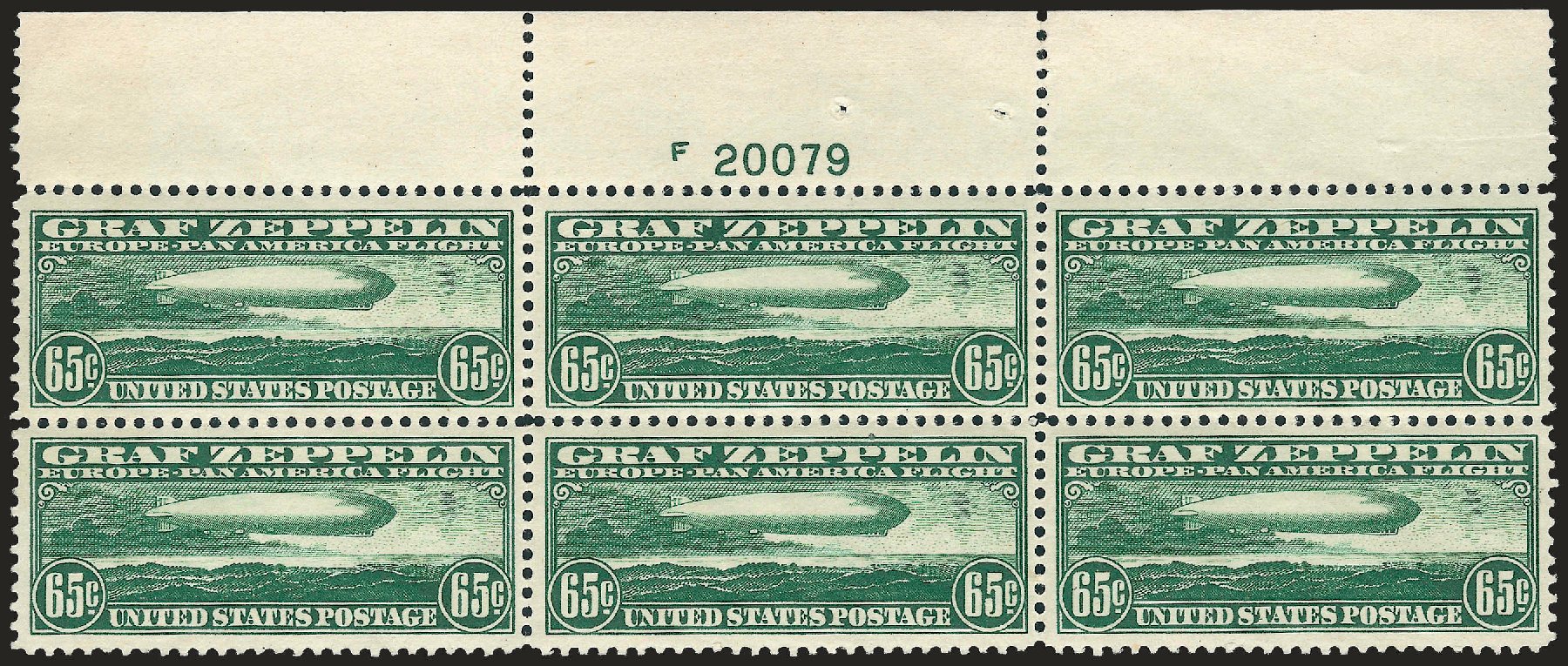Costs of US Stamp Scott Catalog # C13: 65c 1930 Air Graf Zeppelin. Robert Siegel Auction Galleries, Apr 2009, Sale 971, Lot 1970