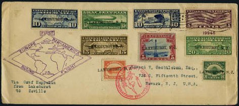 Cost of US Stamps Scott Catalogue # C13: 1930 65c Air Graf Zeppelin. Harmer-Schau Auction Galleries, Oct 2011, Sale 91, Lot 331