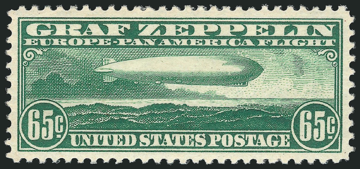 Price of US Stamps Scott Cat. #C13 - 65c 1930 Air Graf Zeppelin. Robert Siegel Auction Galleries, Jul 2013, Sale 1050, Lot 721