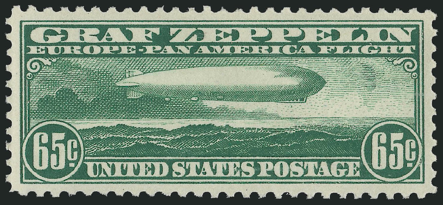 Cost of US Stamp Scott C13 - 1930 65c Air Graf Zeppelin. Robert Siegel Auction Galleries, Dec 2009, Sale 978, Lot 1114