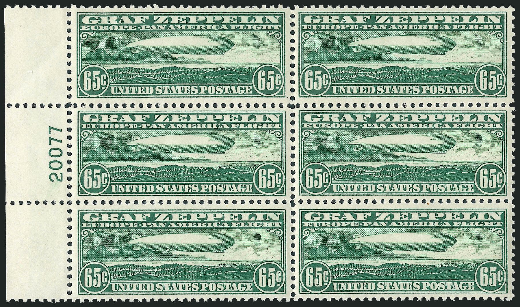 US Stamp Value Scott C13: 1930 65c Air Graf Zeppelin. Robert Siegel Auction Galleries, Jun 2011, Sale 1010, Lot 122