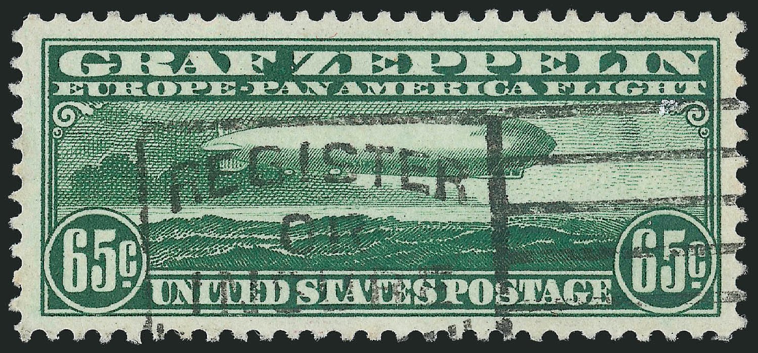 Cost of US Stamp Scott # C13: 65c 1930 Air Graf Zeppelin. Robert Siegel Auction Galleries, Mar 2012, Sale 1019, Lot 923