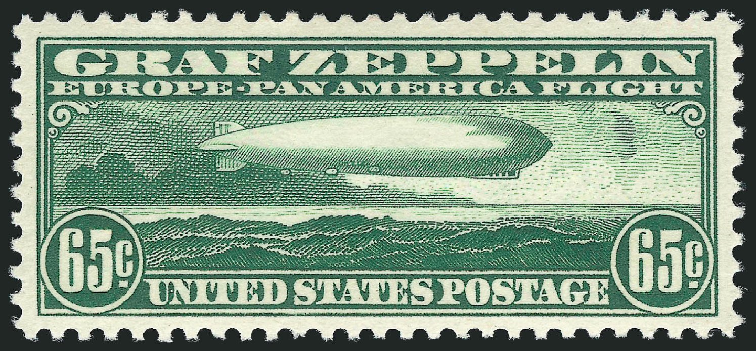 Price of US Stamps Scott Cat. C13 - 65c 1930 Air Graf Zeppelin. Robert Siegel Auction Galleries, Mar 2013, Sale 1040, Lot 2083
