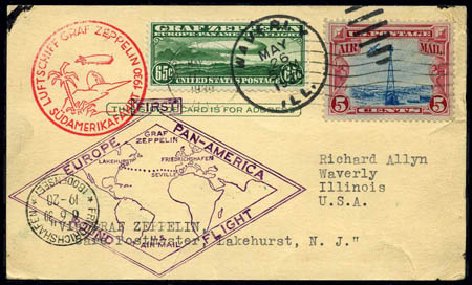 US Stamp Price Scott Catalogue C13: 1930 65c Air Graf Zeppelin. Harmer-Schau Auction Galleries, Feb 2010, Sale 84, Lot 1766