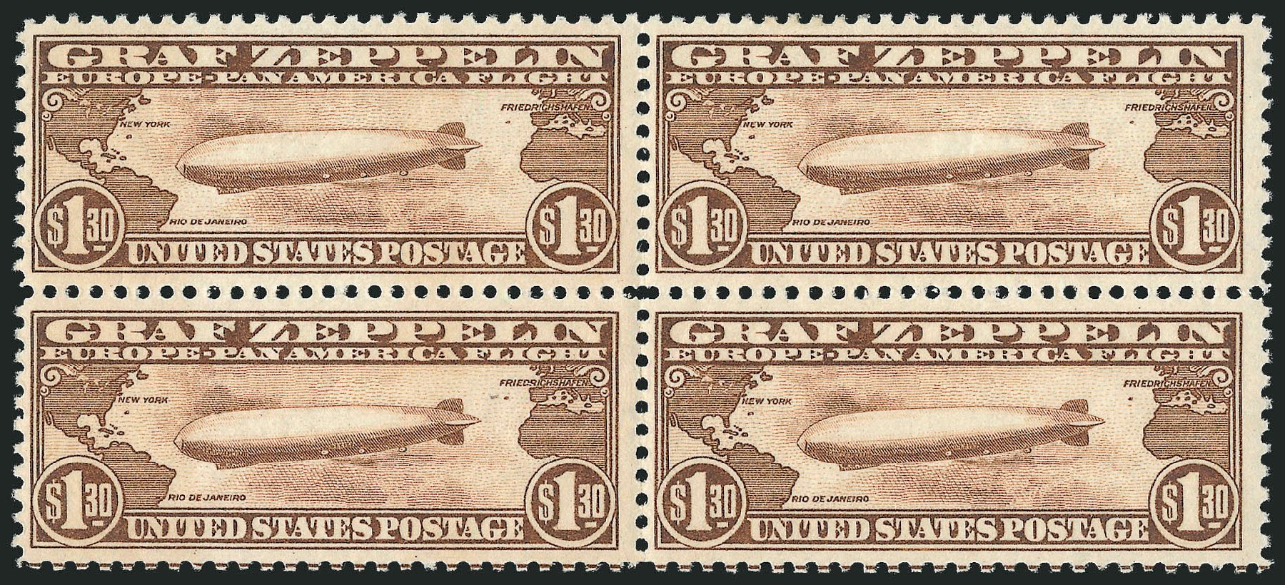 US Stamp Price Scott Catalogue #C14: US$1.30 1930 Air Graf Zeppelin. Robert Siegel Auction Galleries, Mar 2011, Sale 1007, Lot 2929