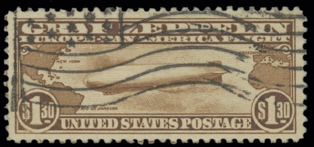Price of US Stamp Scott Catalogue #C14: 1930 US$1.30 Air Graf Zeppelin. H.R. Harmer, May 2014, Sale 3005, Lot 1400