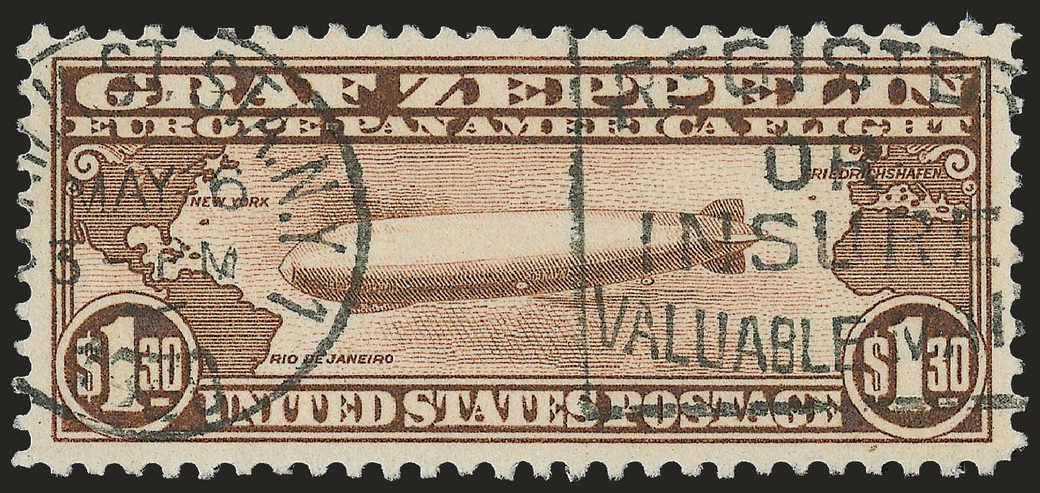 US Stamps Price Scott # C14: US$1.30 1930 Air Graf Zeppelin. Robert Siegel Auction Galleries, Jun 2009, Sale 975, Lot 2131
