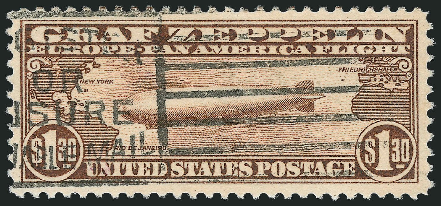 US Stamp Price Scott Catalog C14 - US$1.30 1930 Air Graf Zeppelin. Robert Siegel Auction Galleries, Oct 2010, Sale 997, Lot 6185