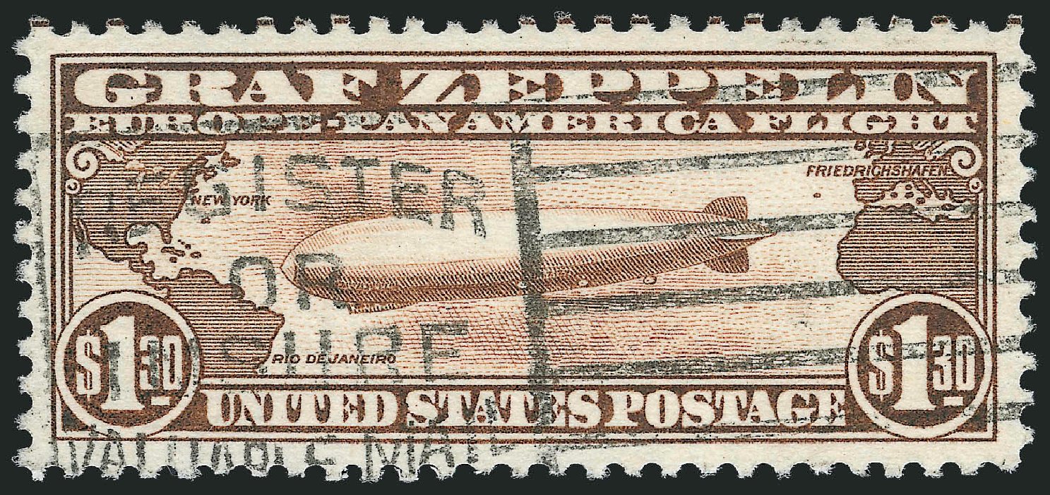 US Stamp Price Scott Cat. # C14: US$1.30 1930 Air Graf Zeppelin. Robert Siegel Auction Galleries, Dec 2012, Sale 1037, Lot 2226