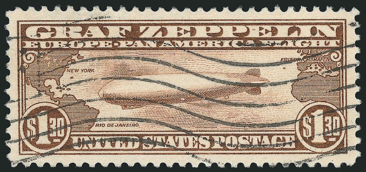 US Stamp Price Scott Catalog C14: US$1.30 1930 Air Graf Zeppelin. Robert Siegel Auction Galleries, Nov 2013, Sale 1061, Lot 4076