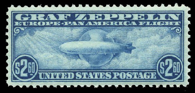 Prices of US Stamp Scott # C15 - US$2.60 1930 Air Graf Zeppelin. Matthew Bennett International, Mar 2011, Sale 336, Lot 1347