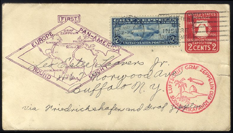 Cost of US Stamp Scott Cat. #C15 - US$2.60 1930 Air Graf Zeppelin. Cherrystone Auctions, Jan 2014, Sale 201401, Lot 37