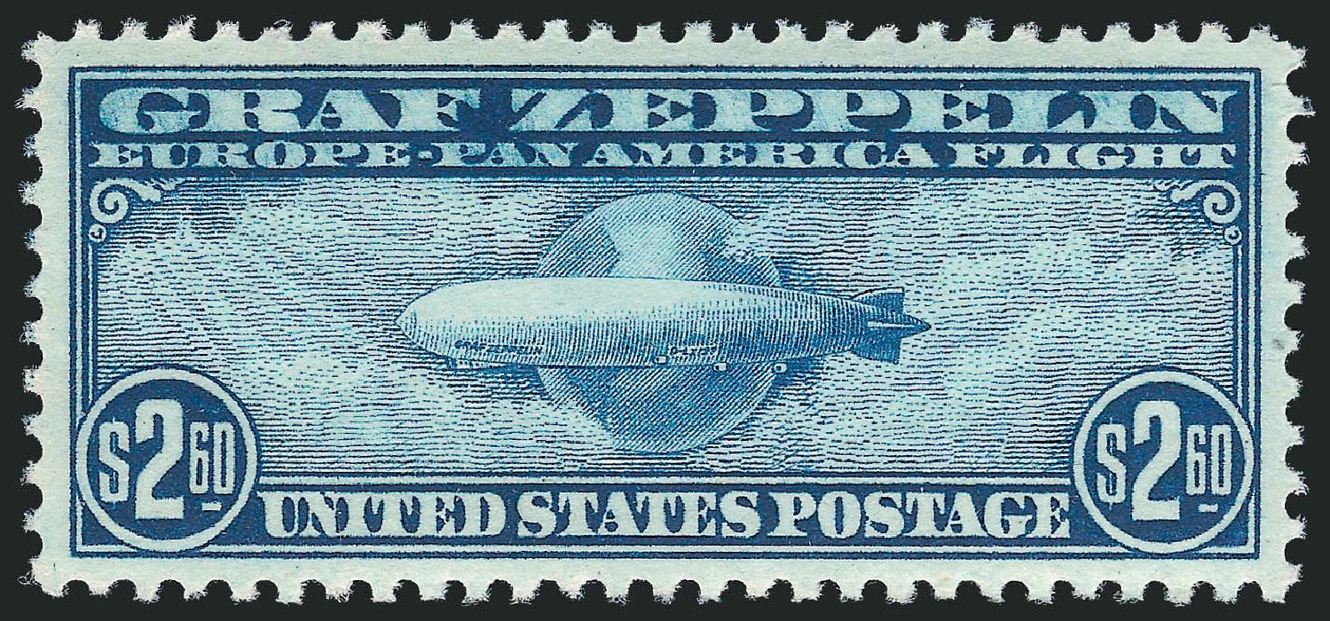 Value of US Stamps Scott Catalogue # C15 - 1930 US$2.60 Air Graf Zeppelin. Robert Siegel Auction Galleries, Dec 2010, Sale 1000, Lot 1267