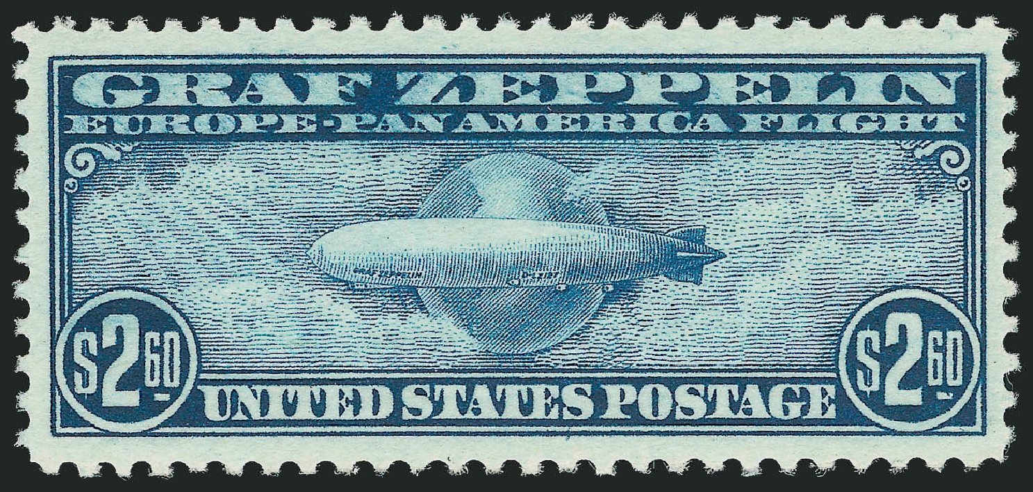 US Stamps Value Scott #C15 - 1930 US$2.60 Air Graf Zeppelin. Robert Siegel Auction Galleries, Jun 2012, Sale 1026, Lot 1507