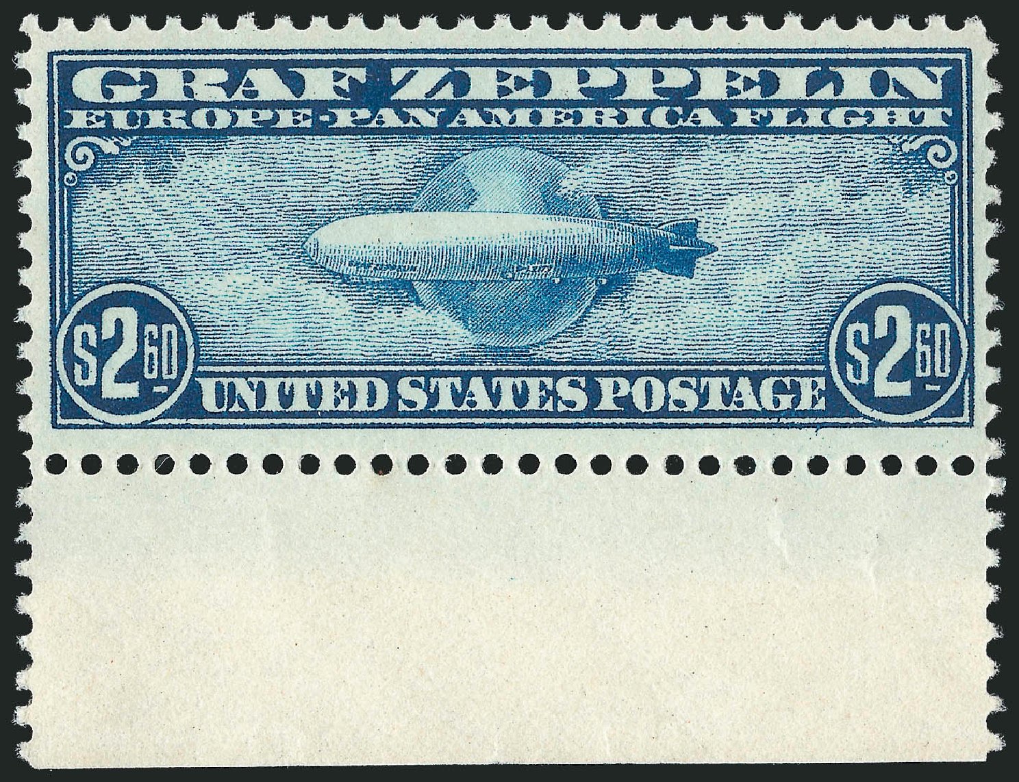 US Stamp Prices Scott Catalogue C15 - US$2.60 1930 Air Graf Zeppelin. Robert Siegel Auction Galleries, Oct 2012, Sale 1033, Lot 4257