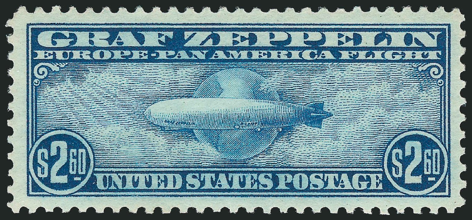 Costs of US Stamps Scott Catalogue #C15 - US$2.60 1930 Air Graf Zeppelin. Robert Siegel Auction Galleries, Dec 2012, Sale 1037, Lot 2227