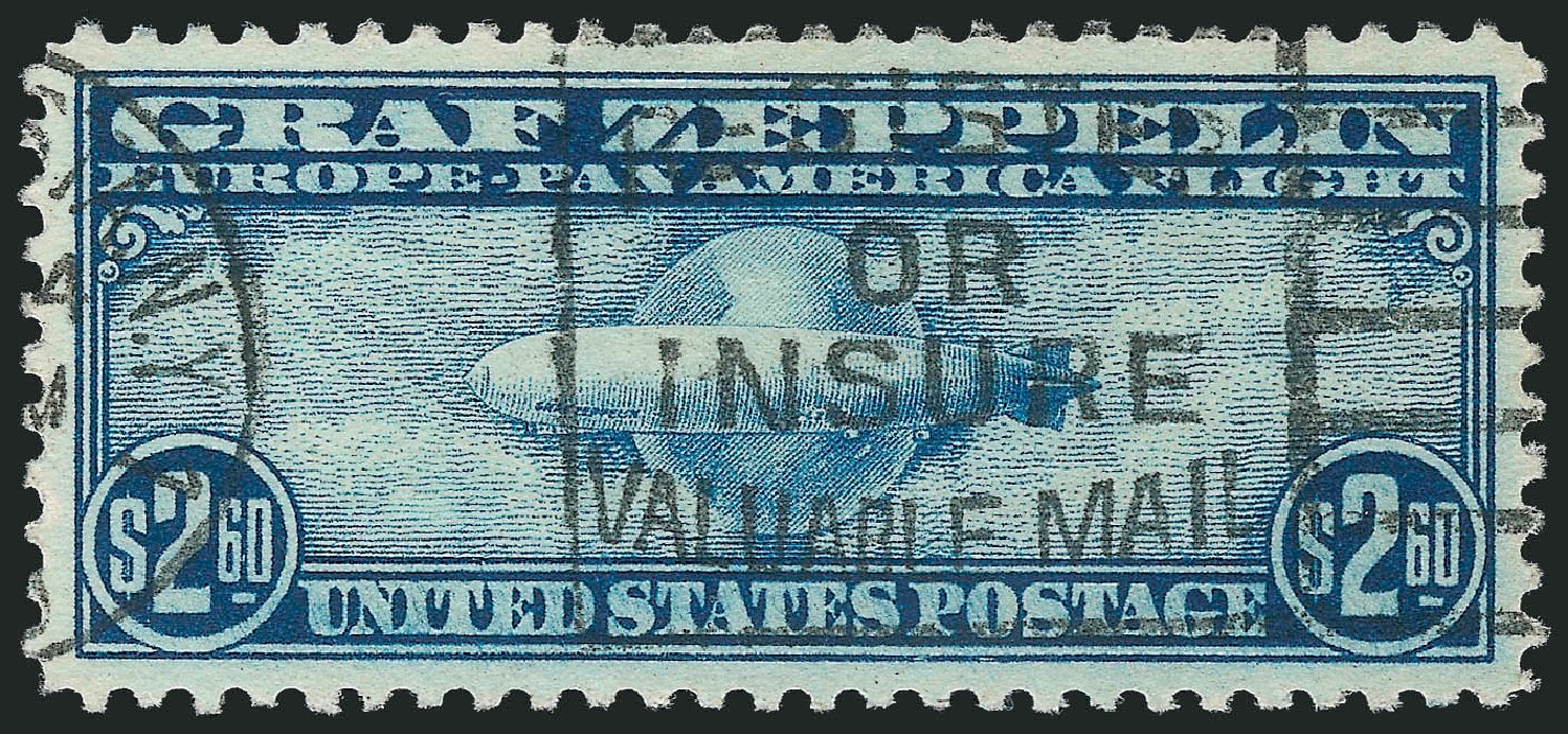 Prices of US Stamps Scott # C15: 1930 US$2.60 Air Graf Zeppelin. Robert Siegel Auction Galleries, Nov 2013, Sale 1061, Lot 4077