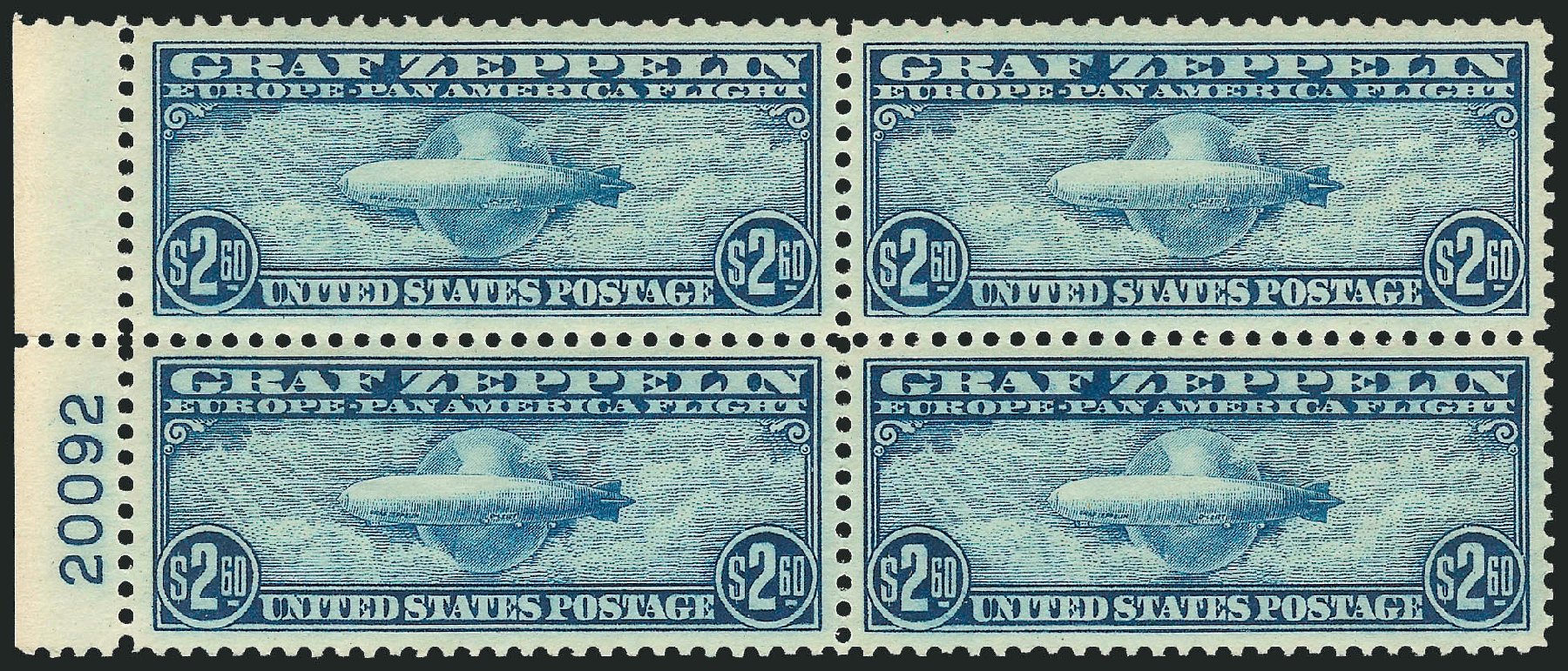 Value of US Stamps Scott Cat. # C15 - US$2.60 1930 Air Graf Zeppelin. Robert Siegel Auction Galleries, Jul 2014, Sale 1077, Lot 377
