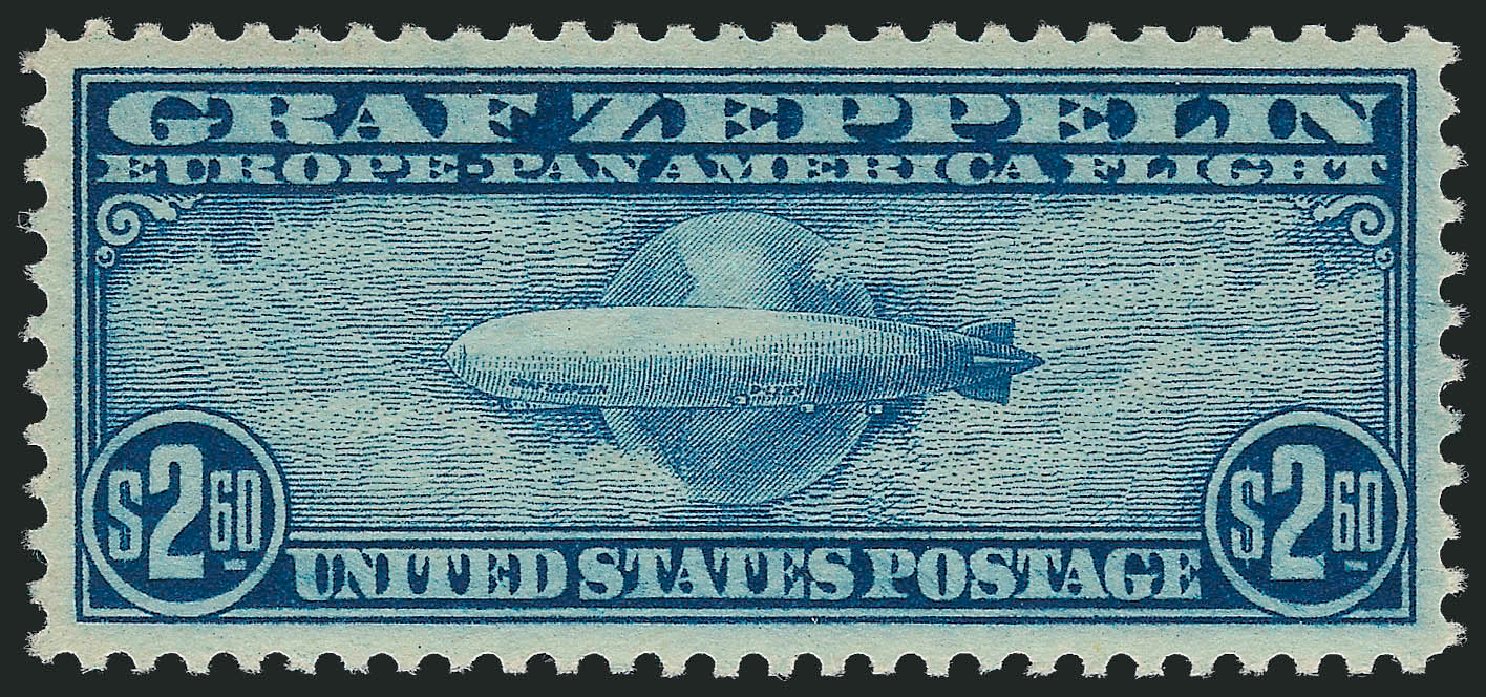 Value of US Stamp Scott Cat. C15 - US$2.60 1930 Air Graf Zeppelin. Robert Siegel Auction Galleries, Sep 2009, Sale 976, Lot 2247