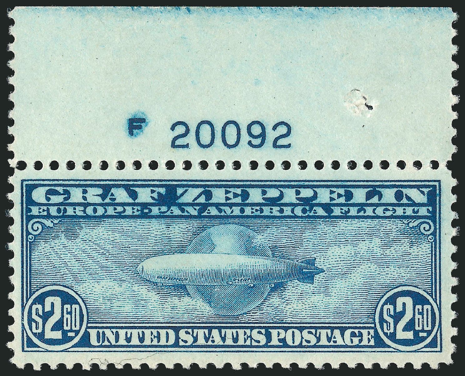 Values of US Stamps Scott Catalog # C15 - 1930 US$2.60 Air Graf Zeppelin. Robert Siegel Auction Galleries, Oct 2010, Sale 997, Lot 6187