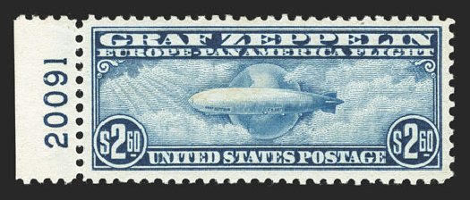 Prices of US Stamp Scott Catalog # C15: 1930 US$2.60 Air Graf Zeppelin. Spink Shreves Galleries, Mar 2013, Sale 142, Lot 427