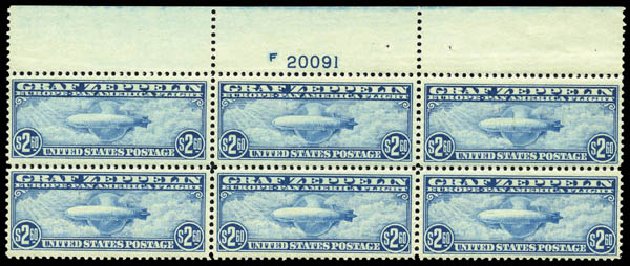 Costs of US Stamps Scott #C15: 1930 US$2.60 Air Graf Zeppelin. Matthew Bennett International, Mar 2011, Sale 336, Lot 1348