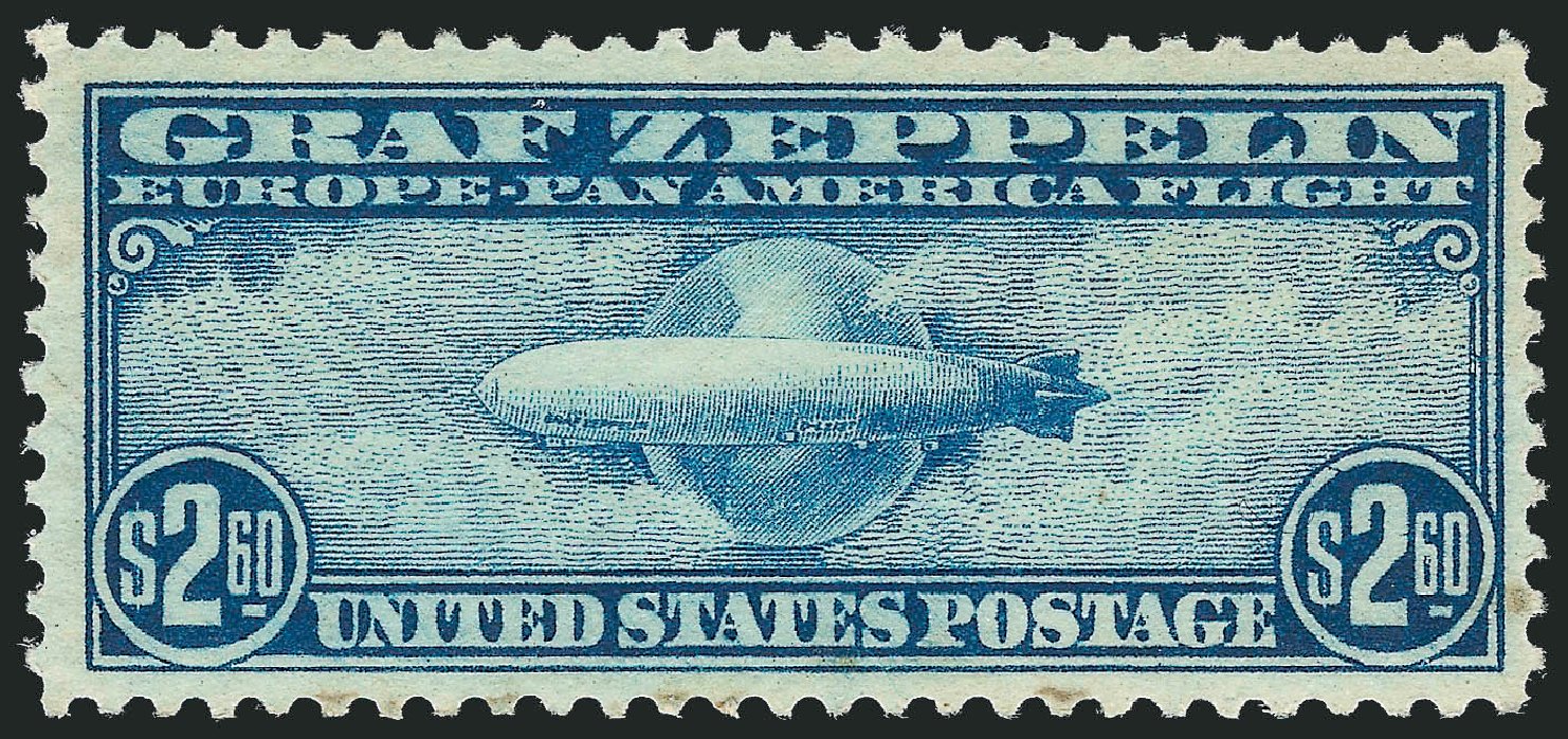 Costs of US Stamps Scott Catalog #C15: US$2.60 1930 Air Graf Zeppelin. Robert Siegel Auction Galleries, Oct 2011, Sale 1014, Lot 2198