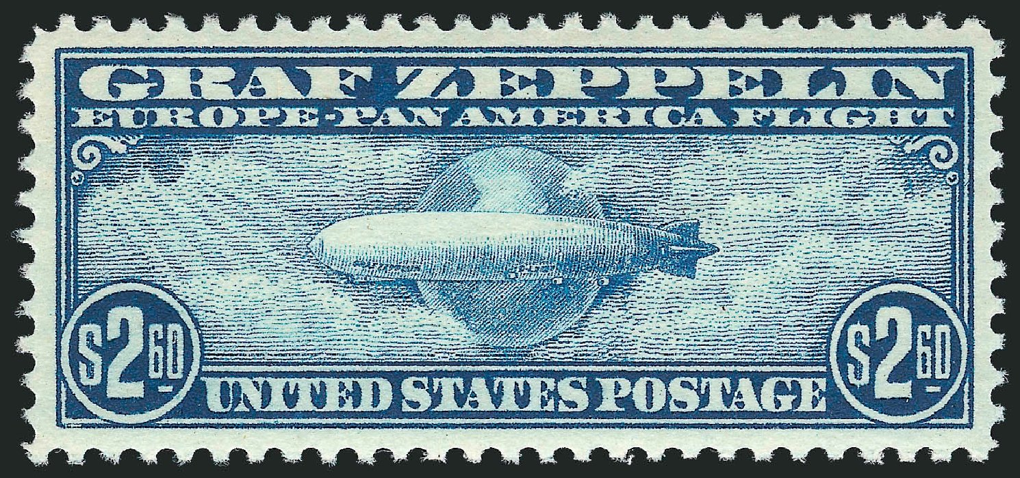 Value of US Stamps Scott Cat. C15 - 1930 US$2.60 Air Graf Zeppelin. Robert Siegel Auction Galleries, Jun 2012, Sale 1026, Lot 1508