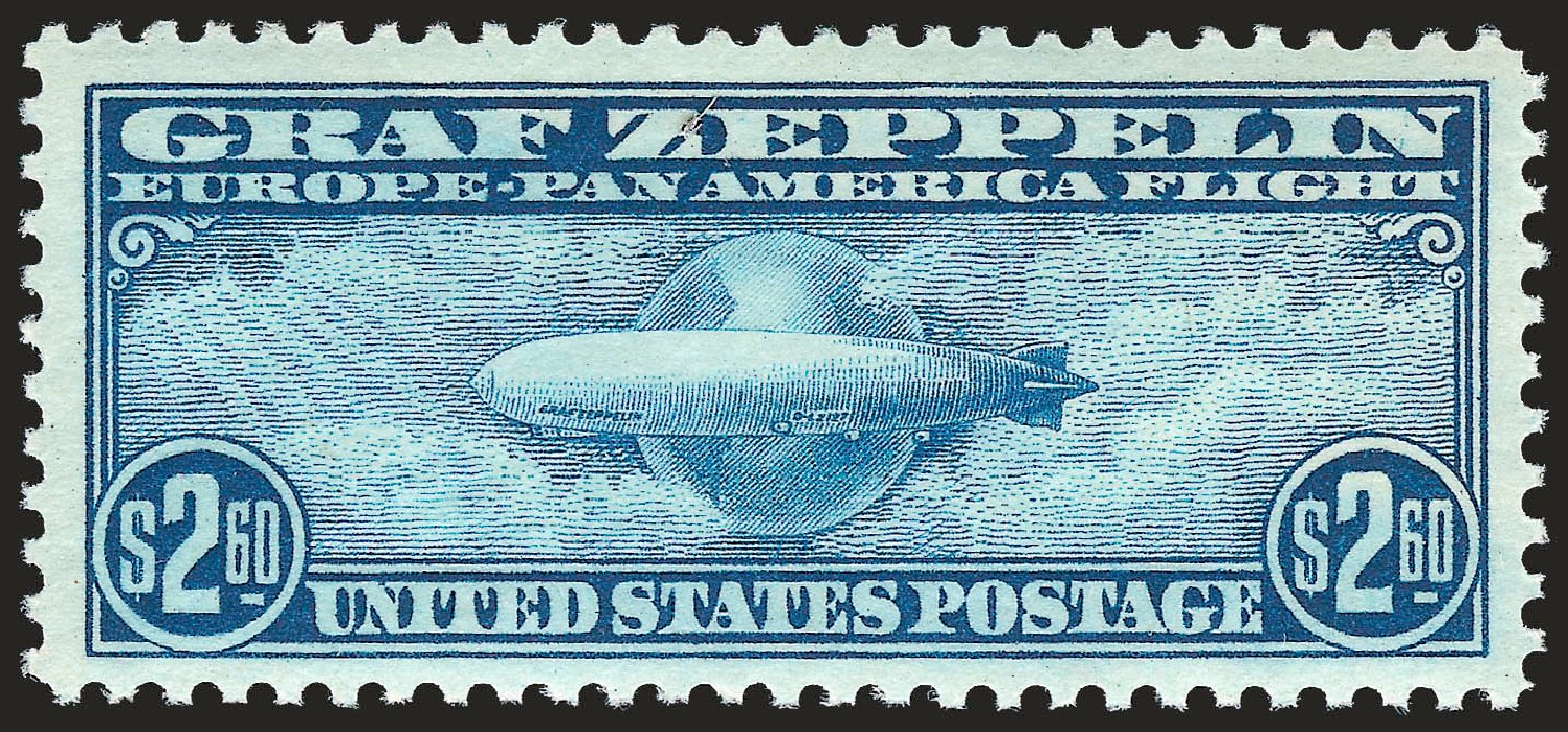 Cost of US Stamp Scott Catalog C15 - US$2.60 1930 Air Graf Zeppelin. Robert Siegel Auction Galleries, Dec 2009, Sale 982, Lot 6058