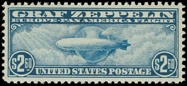 Price of US Stamps Scott Catalog C15: US$2.60 1930 Air Graf Zeppelin. H.R. Harmer, Oct 2014, Sale 3006, Lot 1489