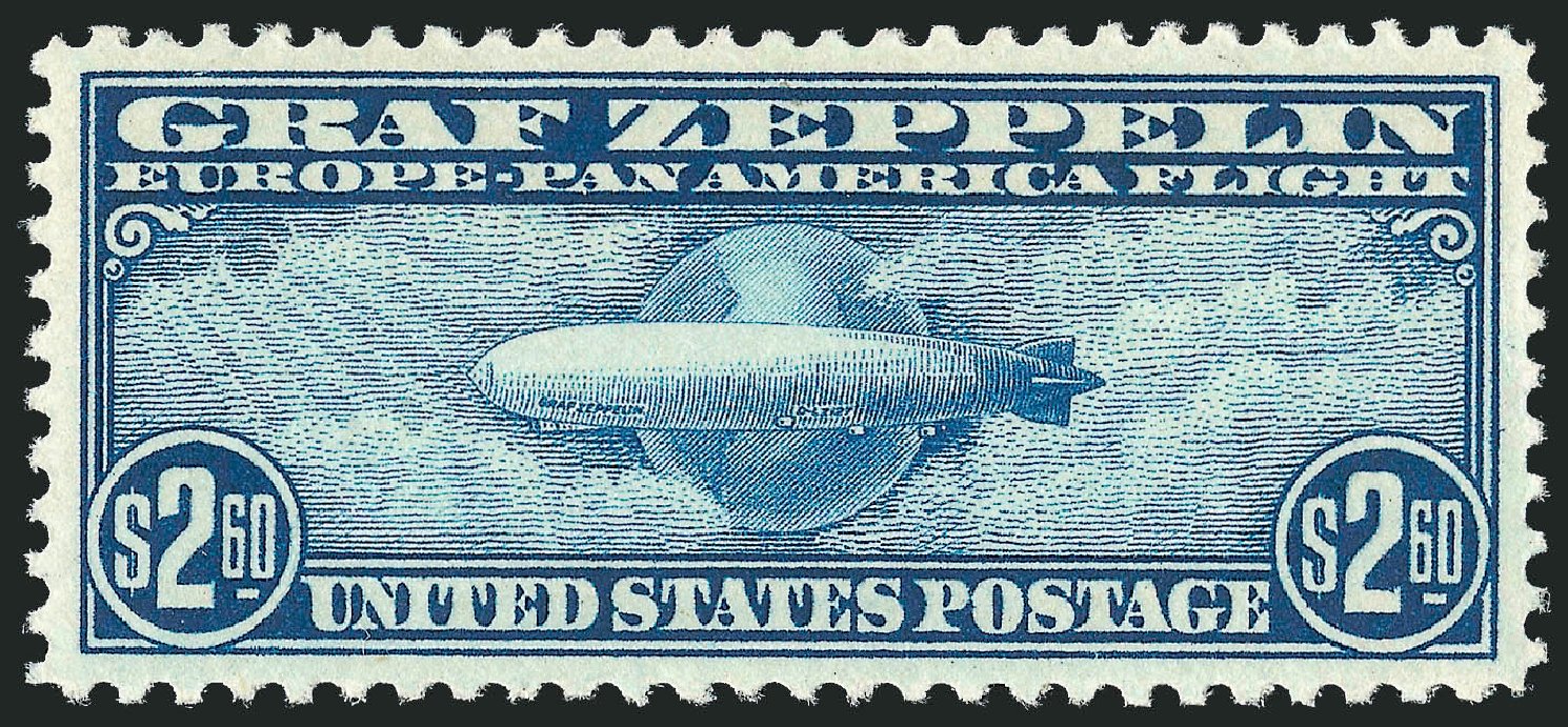 Value of US Stamp Scott Catalogue # C15: US$2.60 1930 Air Graf Zeppelin. Robert Siegel Auction Galleries, Dec 2011, Sale 1017, Lot 899