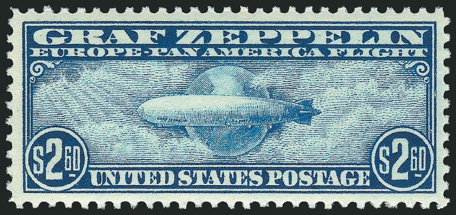US Stamp Price Scott Catalog C15: 1930 US$2.60 Air Graf Zeppelin. Robert Siegel Auction Galleries, Mar 2012, Sale 1019, Lot 929