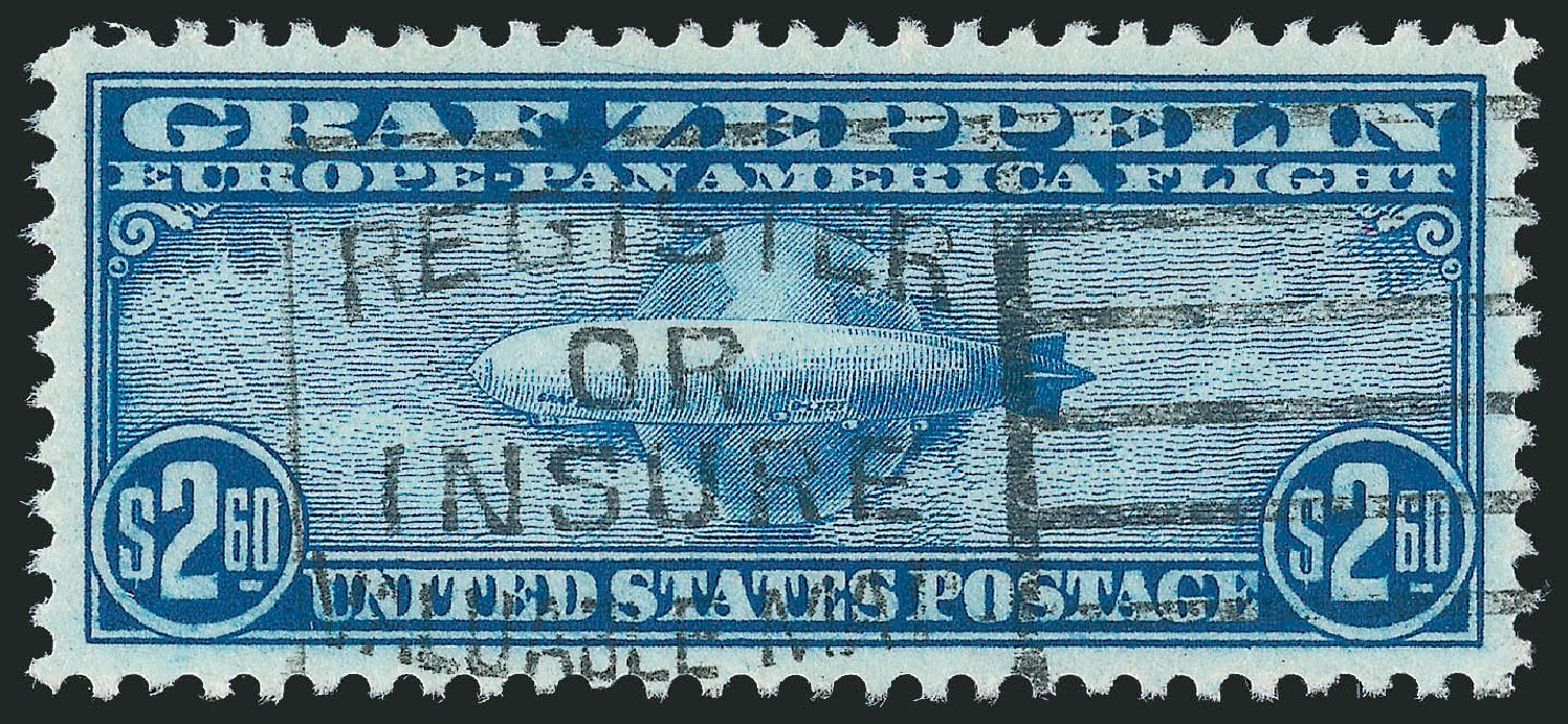 Cost of US Stamp Scott C15 - US$2.60 1930 Air Graf Zeppelin. Robert Siegel Auction Galleries, Dec 2012, Sale 1037, Lot 2229