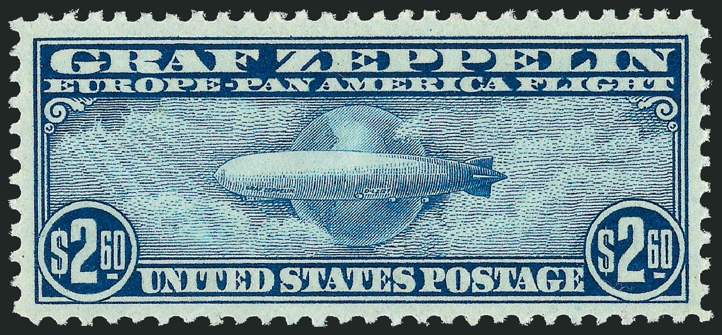 Value of US Stamps Scott Catalogue C15: US$2.60 1930 Air Graf Zeppelin. Robert Siegel Auction Galleries, Apr 2010, Sale 984, Lot 1079