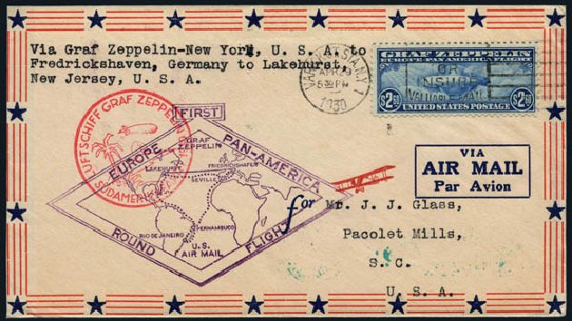 Cost of US Stamp Scott Catalog # C15 - 1930 US$2.60 Air Graf Zeppelin. Harmer-Schau Auction Galleries, Nov 2014, Sale 103, Lot 170