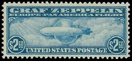 Price of US Stamp Scott Cat. C15: 1930 US$2.60 Air Graf Zeppelin. H.R. Harmer, Nov 2013, Sale 3004, Lot 1370