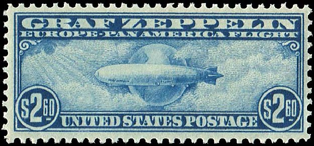 US Stamp Price Scott # C15 - 1930 US$2.60 Air Graf Zeppelin. Regency-Superior, Jan 2015, Sale 109, Lot 1430