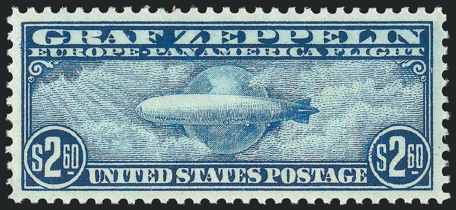 US Stamp Value Scott Cat. #C15: US$2.60 1930 Air Graf Zeppelin. Robert Siegel Auction Galleries, Nov 2013, Sale 1061, Lot 4070