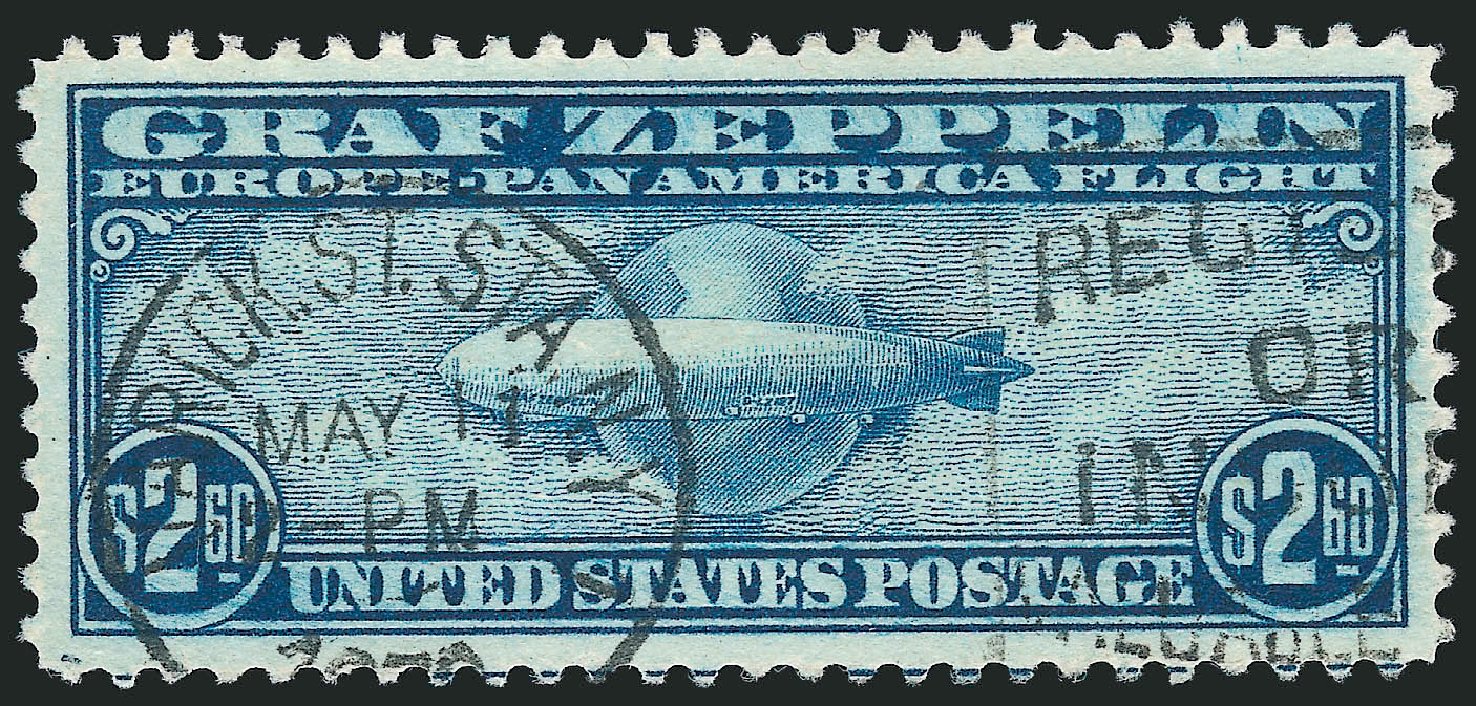 Prices of US Stamps Scott #C15 - US$2.60 1930 Air Graf Zeppelin. Robert Siegel Auction Galleries, Mar 2014, Sale 1067, Lot 1660