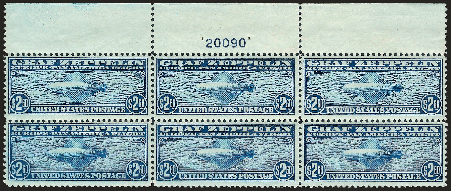Value of US Stamps Scott Catalogue #C15 - US$2.60 1930 Air Graf Zeppelin. Robert Siegel Auction Galleries, Apr 2009, Sale 971, Lot 1950