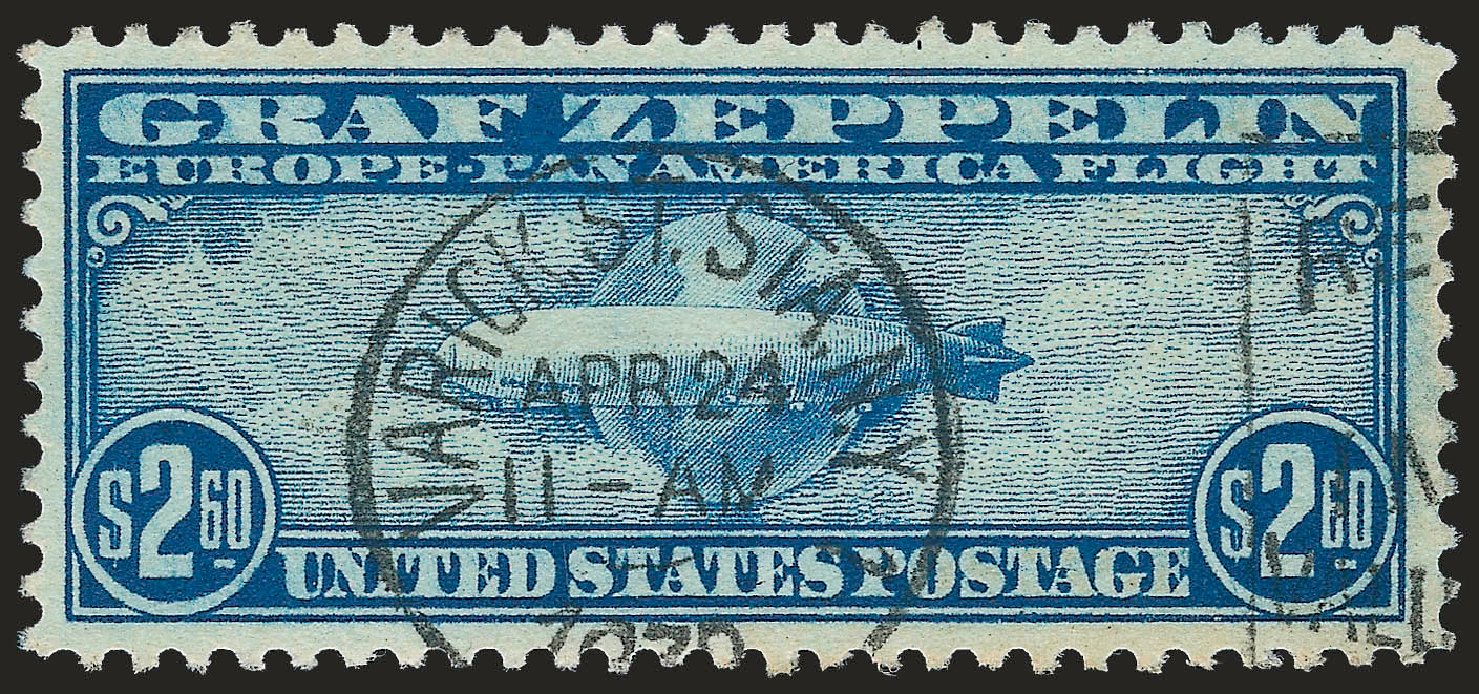 Price of US Stamps Scott Cat. #C15 - US$2.60 1930 Air Graf Zeppelin. Robert Siegel Auction Galleries, Sep 2009, Sale 976, Lot 2250
